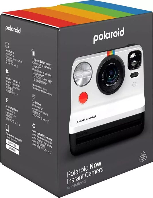 Polaroid NOW Instant Camera Generation 2 Black and White