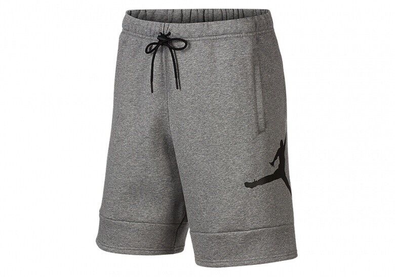 Nike Jordan Jumpman Shorts Fleece Men's MEDIUM CK6707-091 Grey/Black ($35.99)