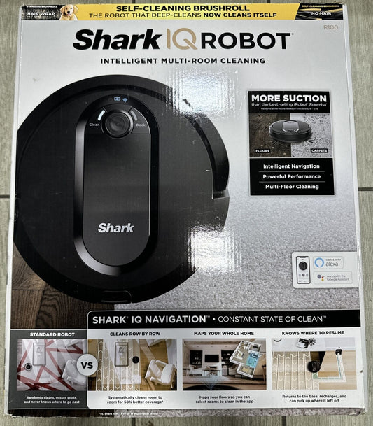 Shark IQ RV1000 Robot Vacuum, Wi-Fi Connected [App & Voice Controls] Black