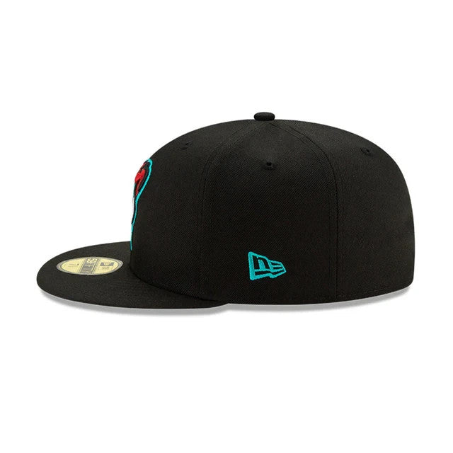 New Era Arizona Diamondbacks Men Black AC Alt 2020 59FIFTY Fitted Hat Size 7 1/4