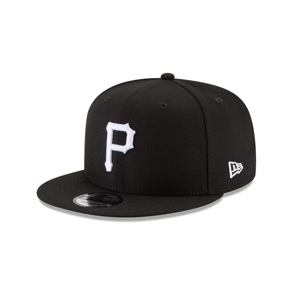 NEW ERA Pittsburgh Pirates Black/White MLB Basic 9Fifty Snapback Hat