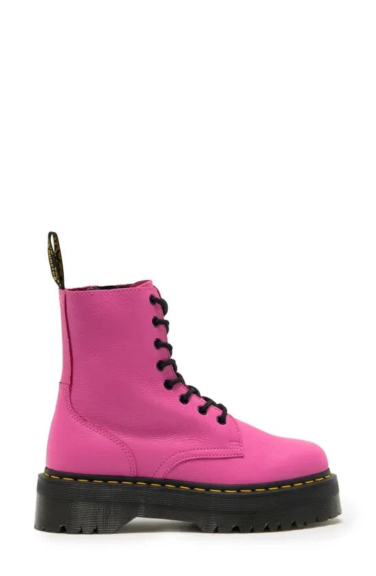Dr Martens Jadon Platform Soft Leather Thrift Pink Chunky Boots New Box Womens 6
