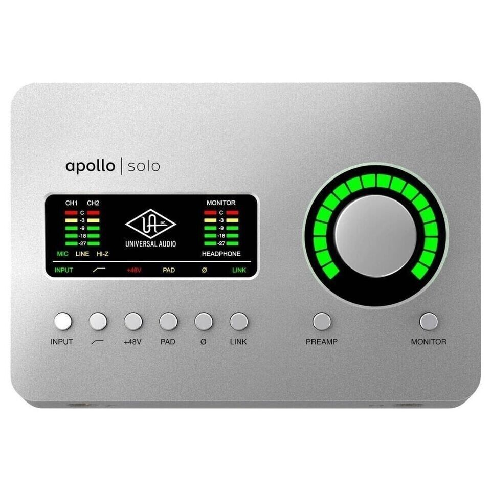 Universal Audio Apollo Solo Heritage Edition Thunderbolt 3 Audio Interface with