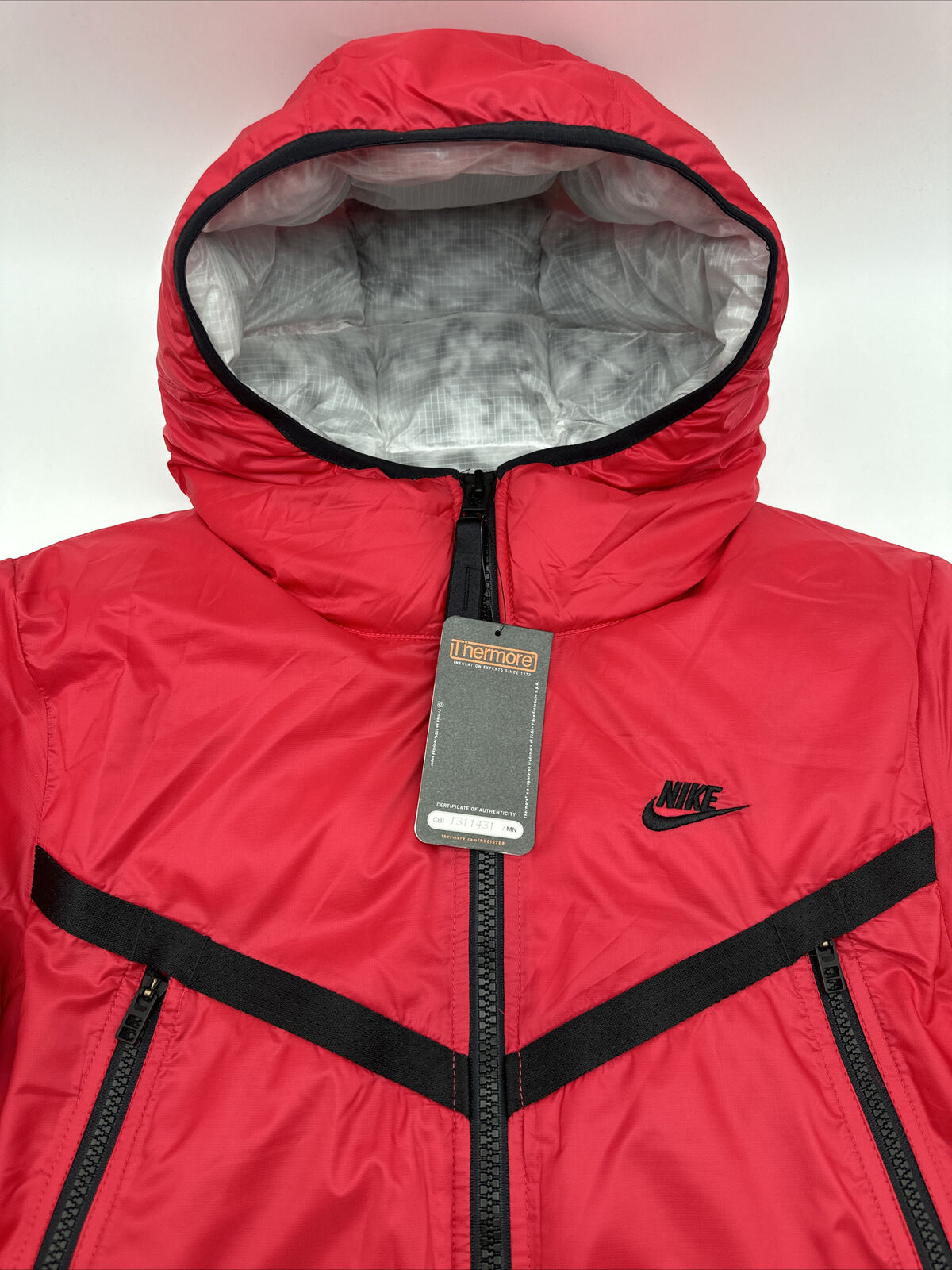 NIKE THERMA-FIT Repel Hooded Jacket Red Men's (Size Small, Medium & Large)