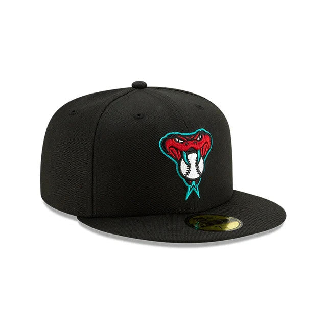 New Era Arizona Diamondbacks Men Black AC Alt 2020 59FIFTY Fitted Hat Size 7 1/4