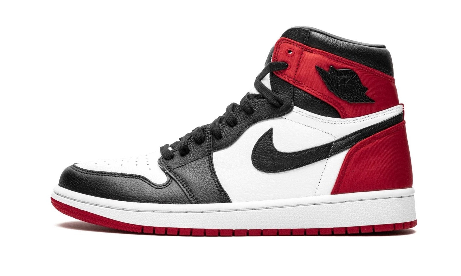 Nike Air Jordan 1 Retro High Satin Black Toe CD0461 016 Size 9.5 WMNS/ 8 MENS