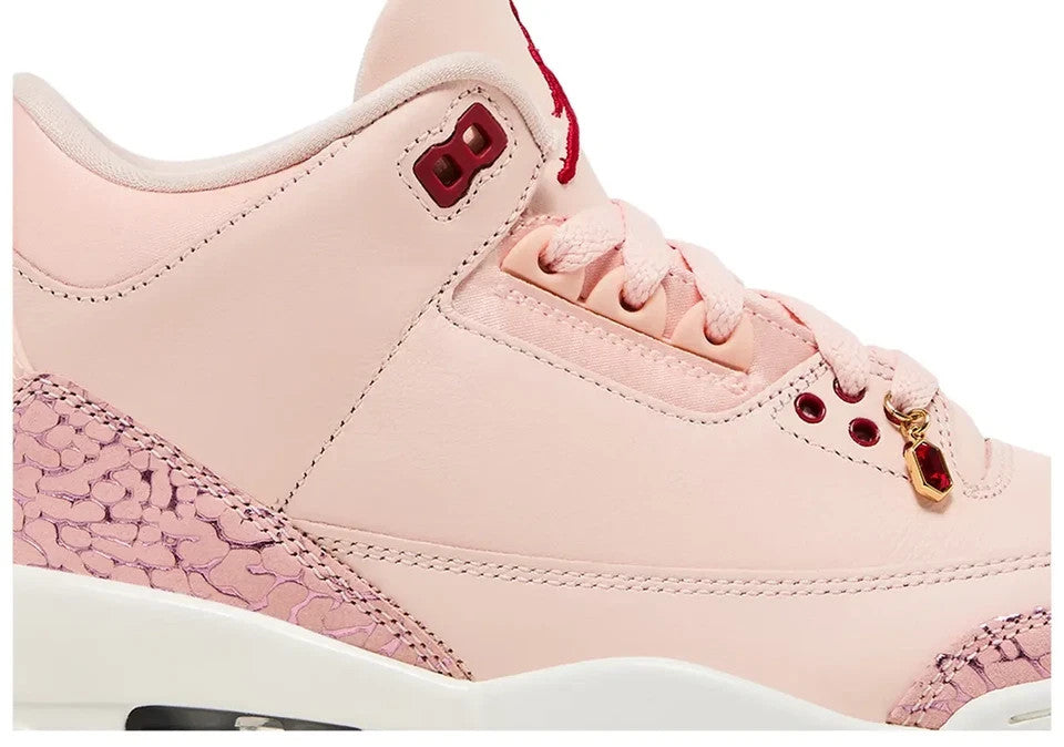 Nike Air Jordan Retro 3 Vday HJ0178-600 Size 9.5 WMNS/ 8 MENS