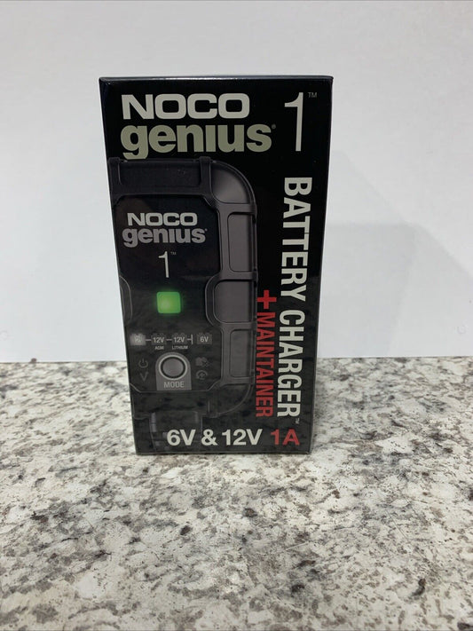 NOCO GENIUS 1 , 1-Amp Fully-Automatic Smart Charger, 6V and 12V Battery Charger