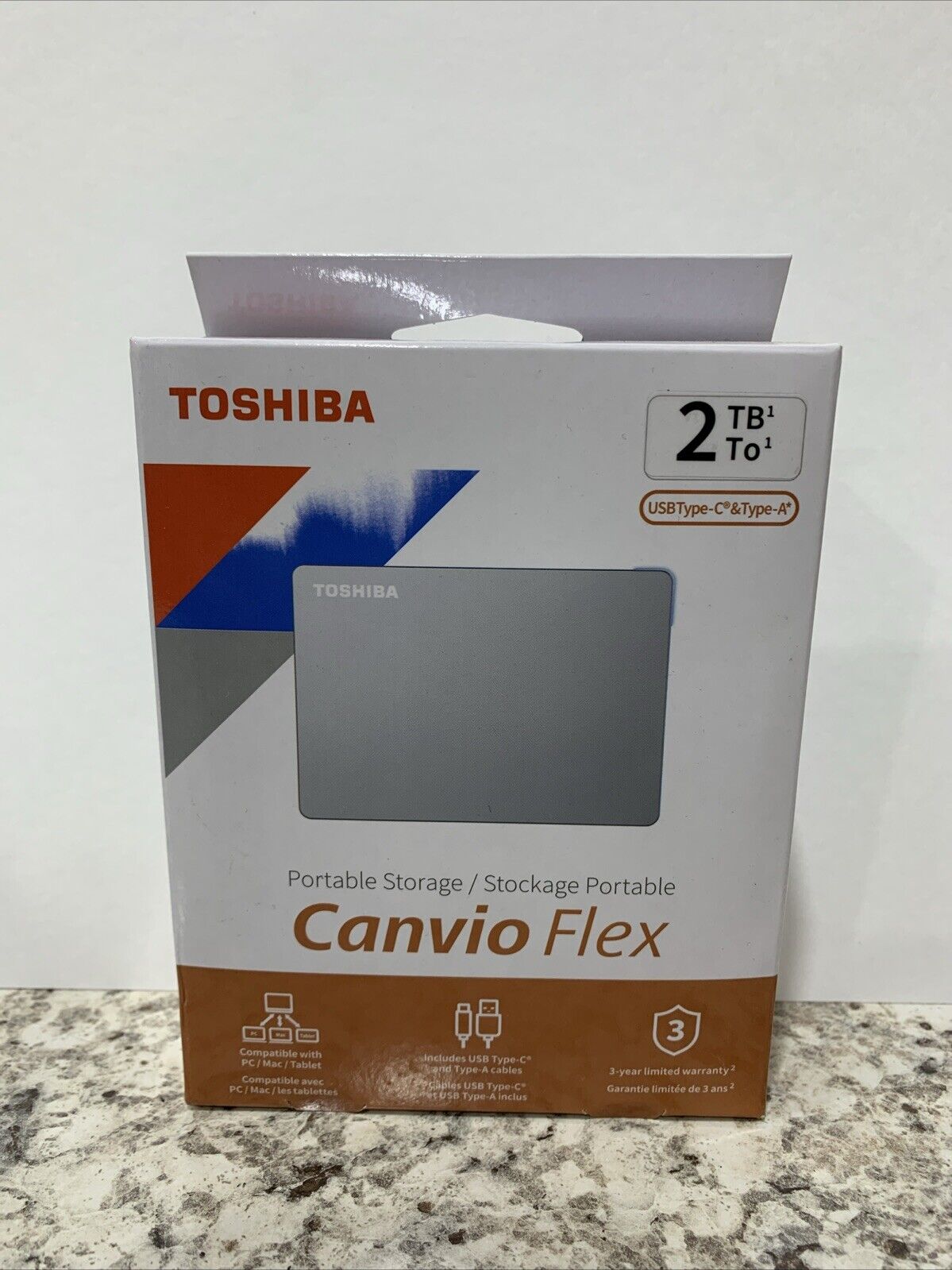 Toshiba Canvio Flex 2TB, 2.5 inch Portable External Hard Drive - Silver...