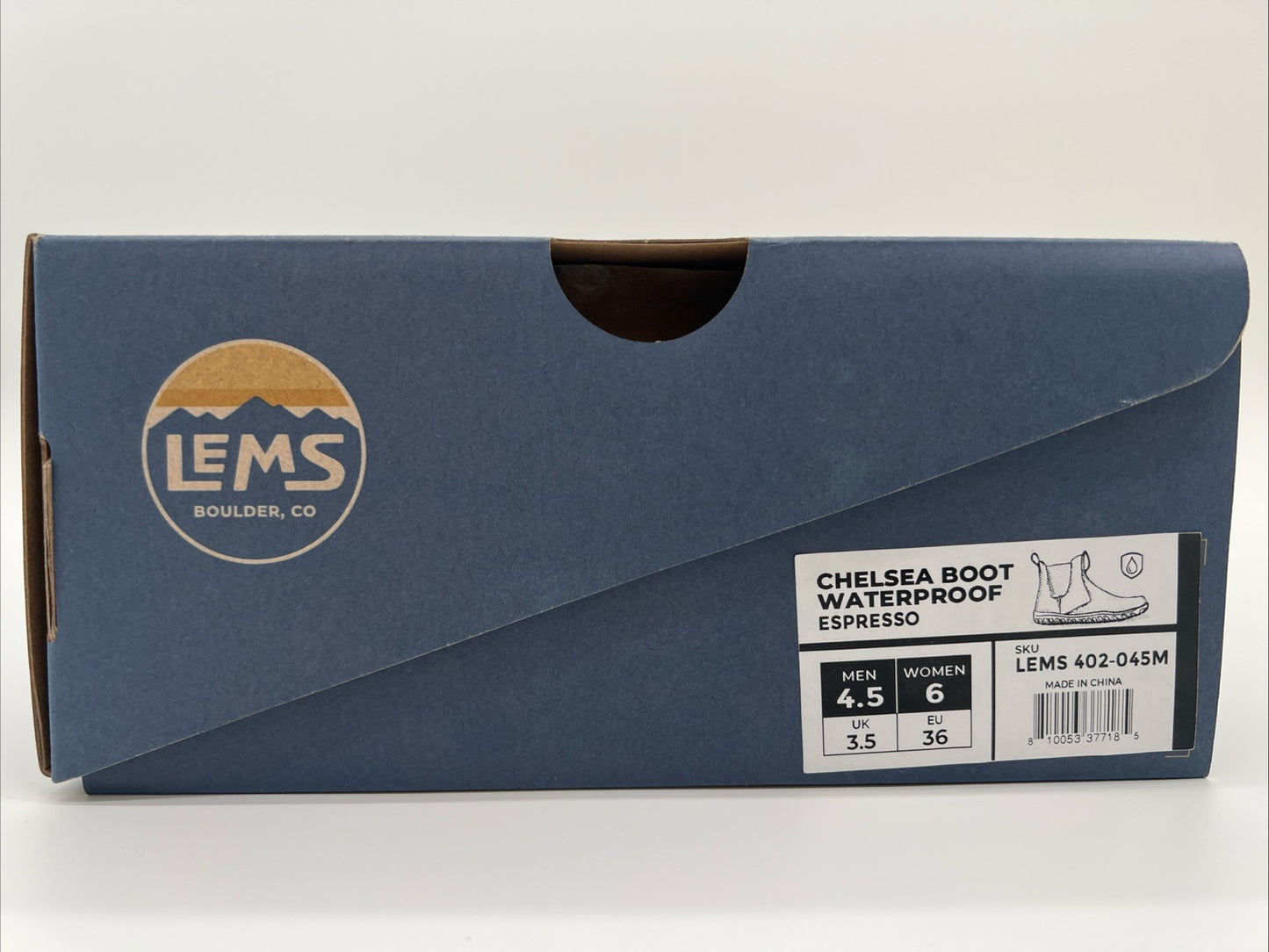 Lems Chelsea Boot Waterproof Espresso Size Men 4.5/Women 6 402-110
