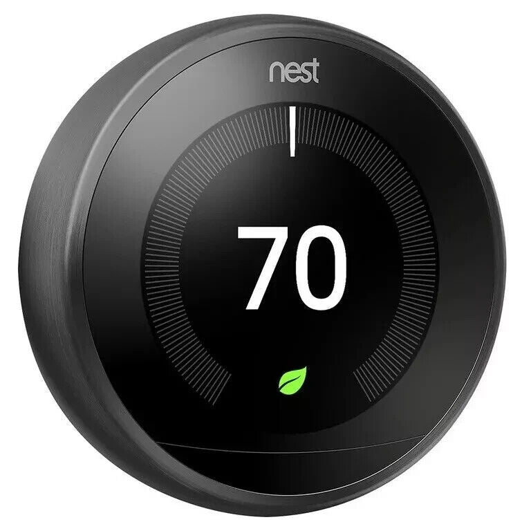 NEW/SEALED Google Nest (3rd Gen) Learning Thermostat (Mirror Black)