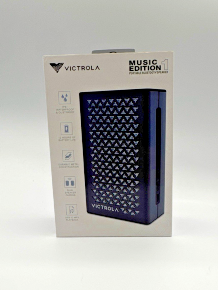 Victrola Music Edition 1 Portable Bluetooth Speaker Waterproof Dustproof Black