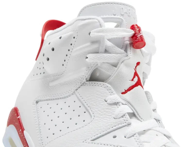 Nike Air Jordan Retro 6 White and University Red 2022 CT8529 162 Size 10.5