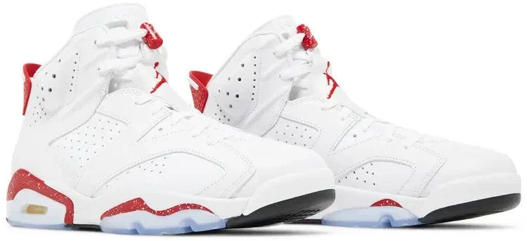 Nike Air Jordan Retro 6 White and University Red 2022 CT8529 162 Size 10.5