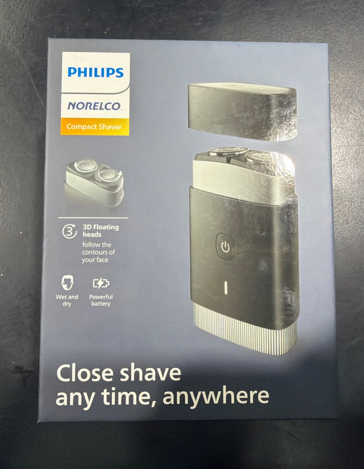 Philips Norelco Portable Shaver, Wet/Dry, ComfortCut, Floating Heads, PQ888/81