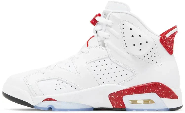 Nike Air Jordan Retro 6 White and University Red 2022 CT8529 162 Size 10.5