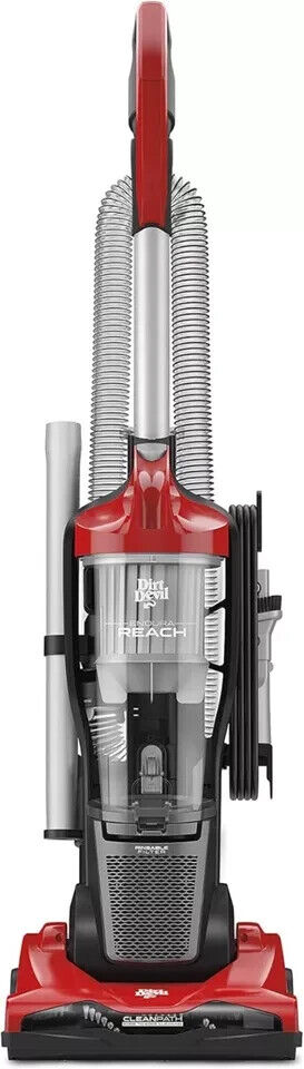 Dirt Devil Endura Reach Bagless Upright Vacuum Cleaner, UD20124V, Red