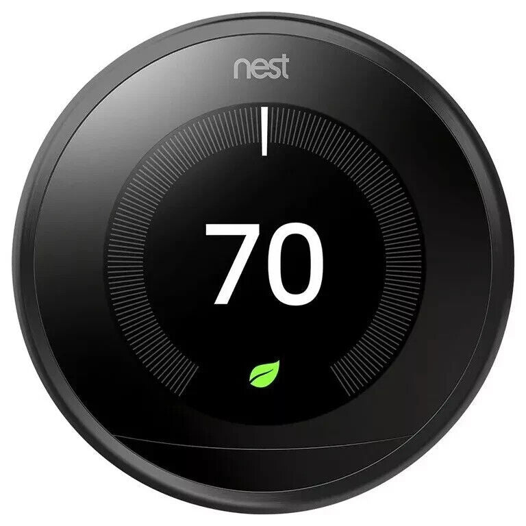 NEW/SEALED Google Nest (3rd Gen) Learning Thermostat (Mirror Black)