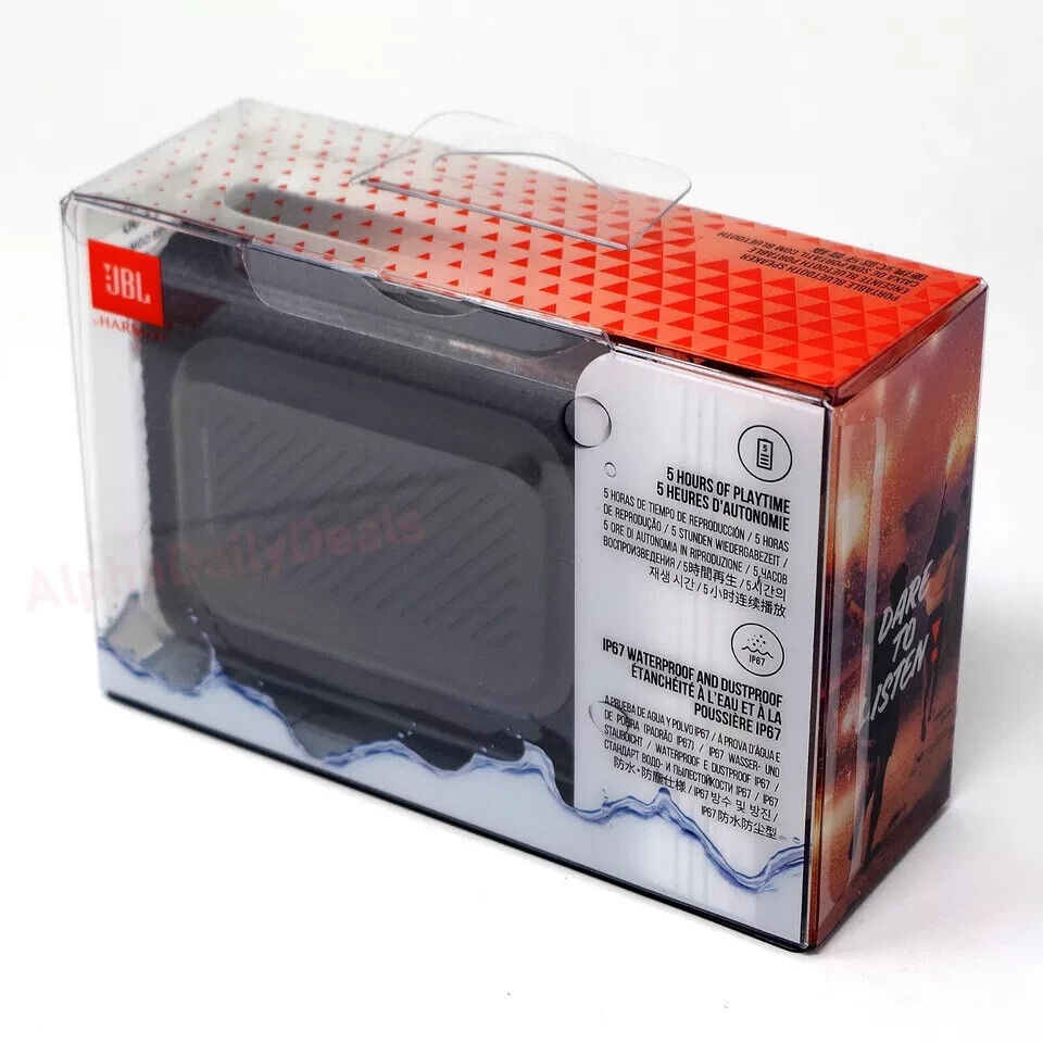 NEW JBL GO 3 Portable Wireless Bluetooth Waterproof Pocket Speaker Black