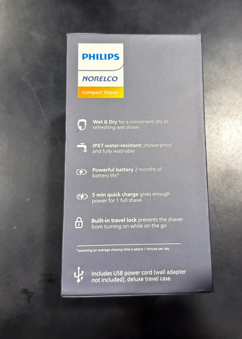 Philips Norelco Portable Shaver, Wet/Dry, ComfortCut, Floating Heads, PQ888/81