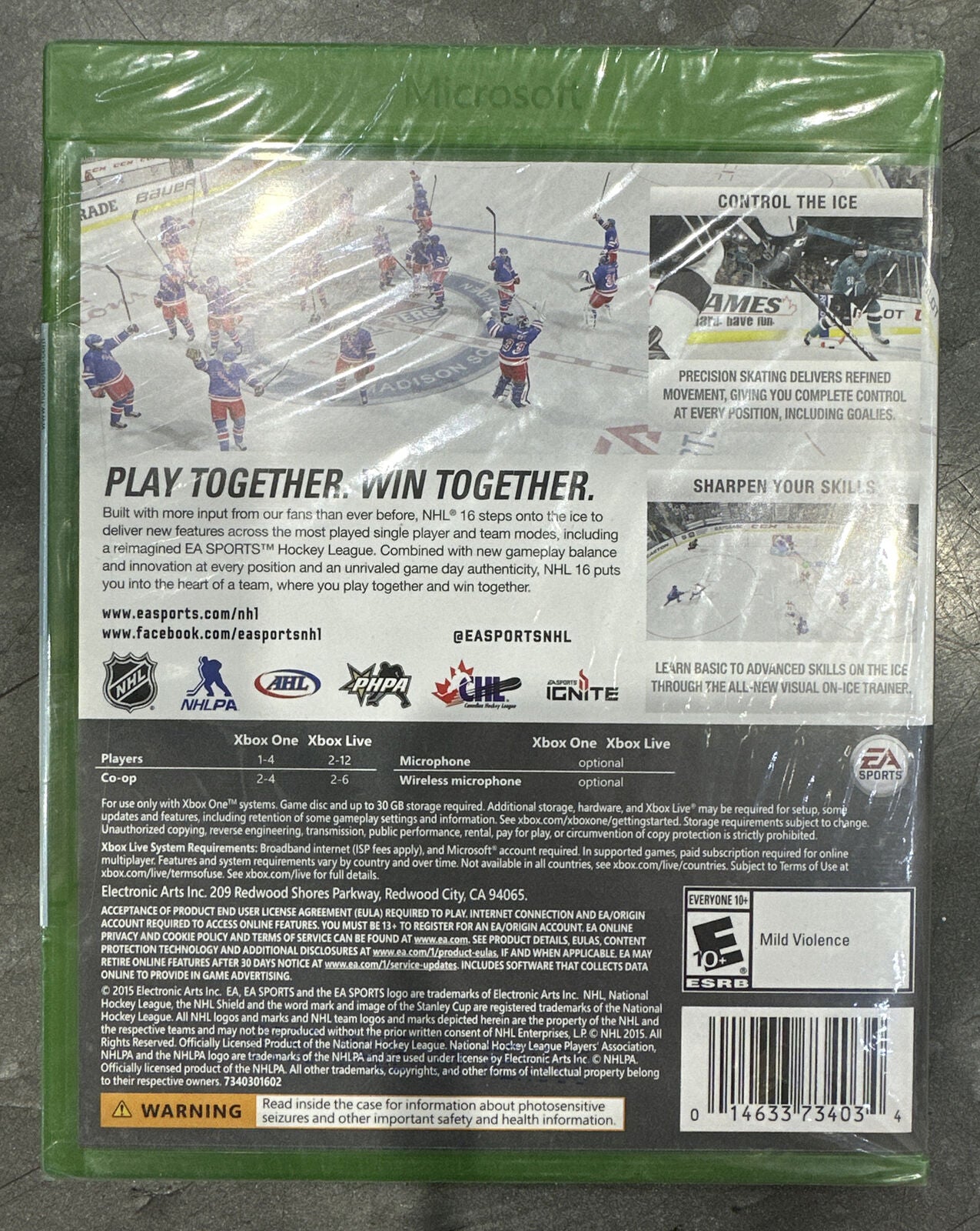 NHL 16 - Xbox One - Video Game By Electronic Arts - New SEALED