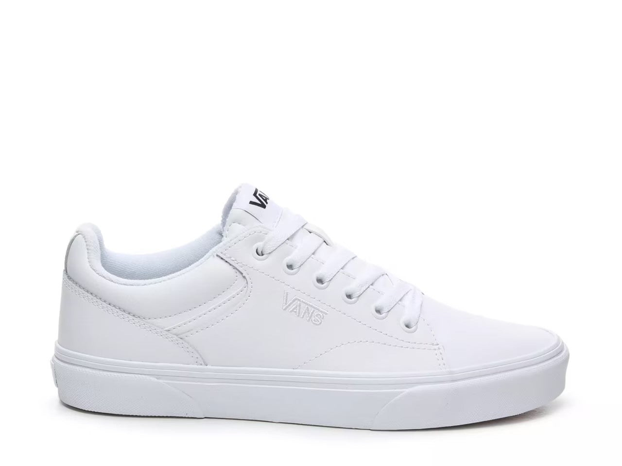 Vans Seldan Low Top Lace Up Sneakers Shoes Tumble White Men's