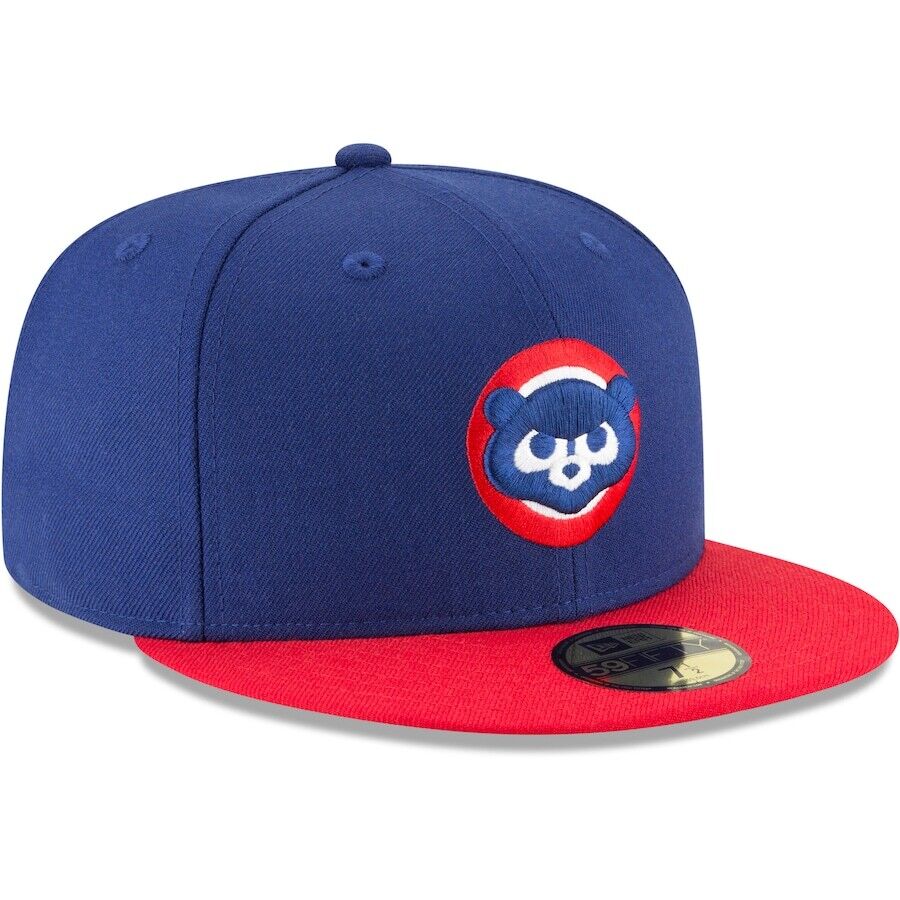 Vintage Chicago Cubs New Era Hat Fitted 1979 Cooperstown 59FIFTY Blue/Red