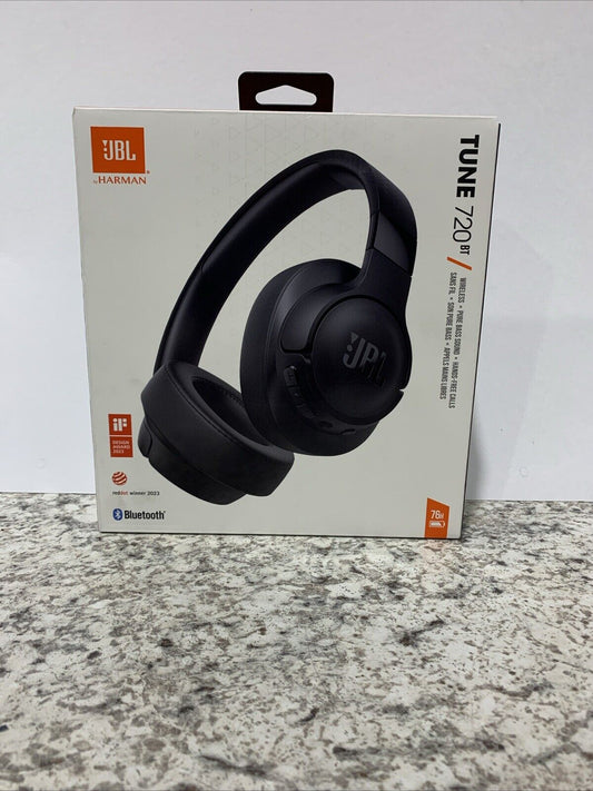 JBL Tune 720BT Over-Ear Wireless Bluetooth Headphones (Black)