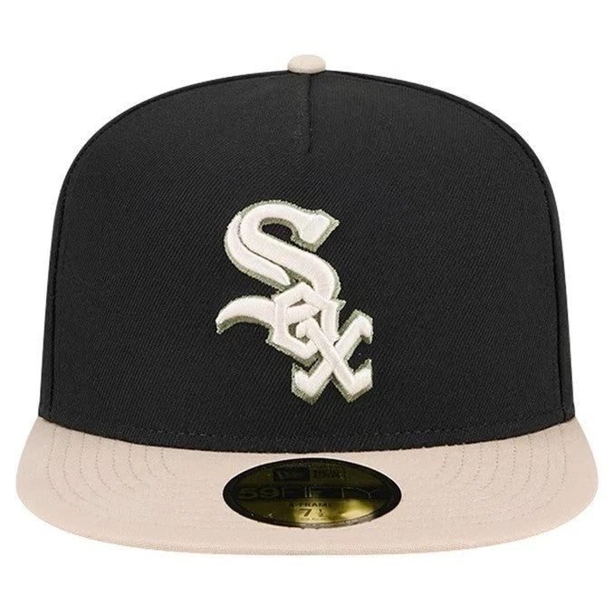 New Era 59Fifty A-Frame Black Chicago White Sox Grey Under Visor