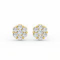 7 Stone Cluster Earrings