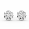 7 Stone Big Cluster Earrings